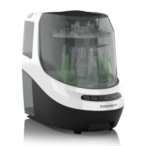 Baby Bottle Washer Pro - Baby Bottle Washer, Sterilizer + Dryer - All in One Machine Cleans Bottles, Pump Parts, & Sippy Cups - Replaces Hand Washing, Bottle Brushes and Drying Racks-Brezza