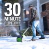 12-inch cordless snow shovel, includes 4.0Ah battery and charger