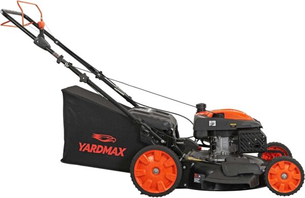603473991dac41b6b214bdb172008f95 22 in. 201cc Select PACE 6 Speed CVT High Wheel RWD 3-in-1 Gas Walk Behind Self Propelled Lawn Mower, Black