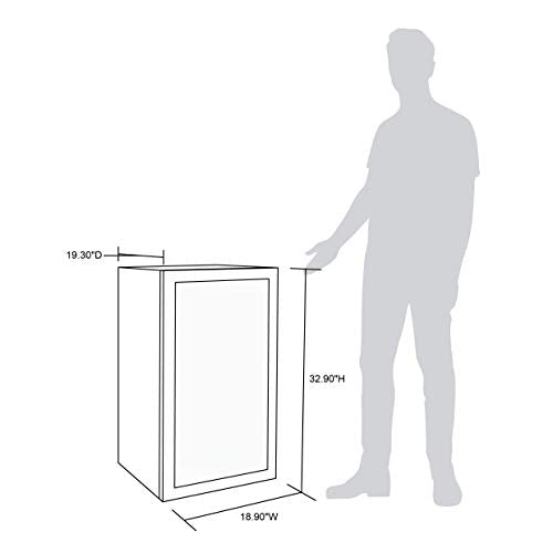 604e0be927b444498ef6a84a95db239e NewAir Beverage Refrigerator Cooler | 126 Cans Free Standing with Right Hinge Glass Door