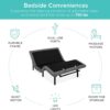 Best Choice Products Ergonomic Twin XL Size Adjustable Bed Frame, Electric Base w/Wireless Remote Control, Nightlight, Massager, 2 USB Ports
