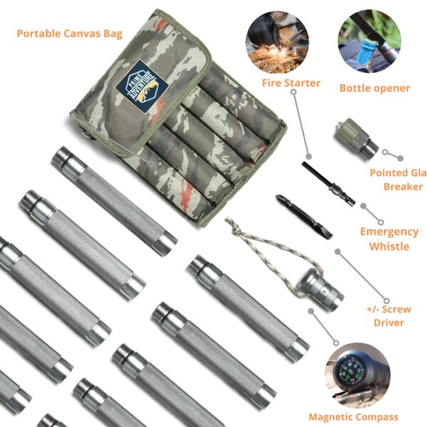 60cd99fbaa6342d78c32623445bc35b6 Prime Adventure Outdoor Hiking Stick Walking Staff