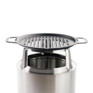 Solo Stove Bonfire Grill Top and Hub Cooking System , Cast Iron Grate, Addition for Bonfire Fire Pit, Weight: 20 lbs, Diameter: 17.5"