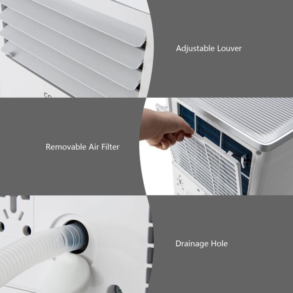 60ea9b4ab9a8450e883a87c55574faab Costway 6450 BTU (10000BTU ASHRAE) Portable Air Conditioner 3-in-1 Air Cooler with Remote Control