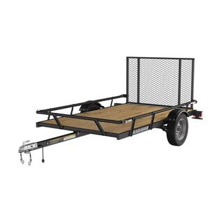 617557db7e3c4aa1ac59f441f8695d81 Karavan 5 ft. x 8 ft. Wood Floor Utility Trailer w Sliding Rail System