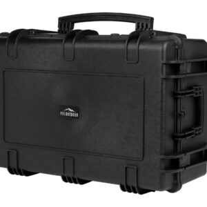 Monoprice Weatherproof Hard Case - 33in x 22in x 13in With Wheels and Customizable Foam, IP67, Shockproof, Customizable Name Plate