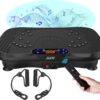 Vibration Plate Fitness Platform Exercise Machine Vibrating Lymphatic Drainage Shaking Full Body Shaker Workout Vibrate Stand Shake Board Sport Gym for Weight Loss Fat Burner for Women Men