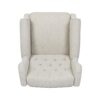 Breyon Contemporary Tufted Fabric Push Back Recliner