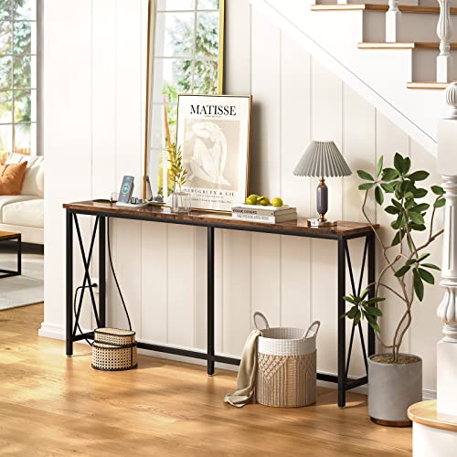 62cfa8f72e734d518d397237133da3cb SUPERJARE 70 Inch Console Table with 2 Outlet and 2 USB Ports