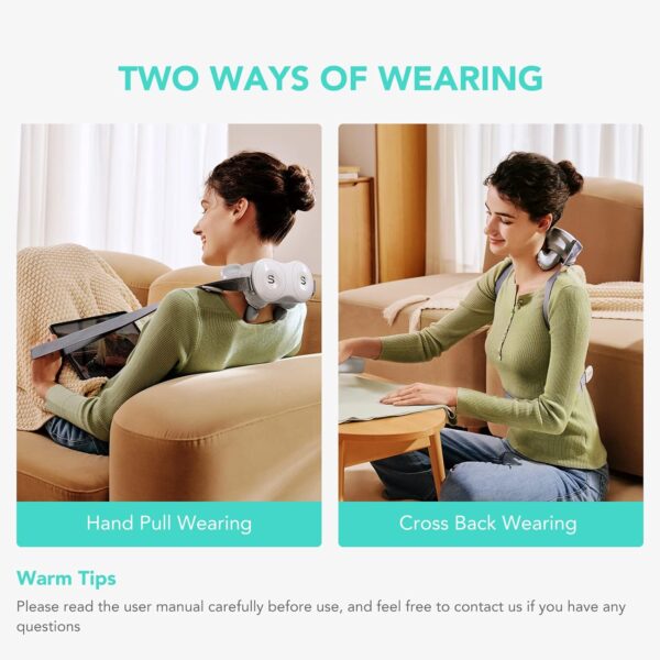 642421130e104cceae758be87755093d Neck Massager, H7 Shiatsu Neck and Shoulder Massager with Heat to Relieve Deep Tissue Pain, Electric Kneading Massager