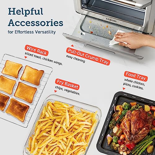 64eac3dac1664986bab004b03e1b3eef COSORI Toaster Oven Air Fryer Combo, 12-in-1, 26QT Convection Oven Countertop