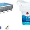 Bestway Oval Above Ground Pool Set (10' x 6'7" x 33")| Includes Filter Pump & ChemConnect Dispenser