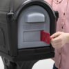 Classic Black Plastic Mailbox