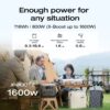 EcoFlow Portable Power Station RIVER 2 Pro 700,716Wh LFP Battery,1600W Solar Generator for Outdoor,Home Use