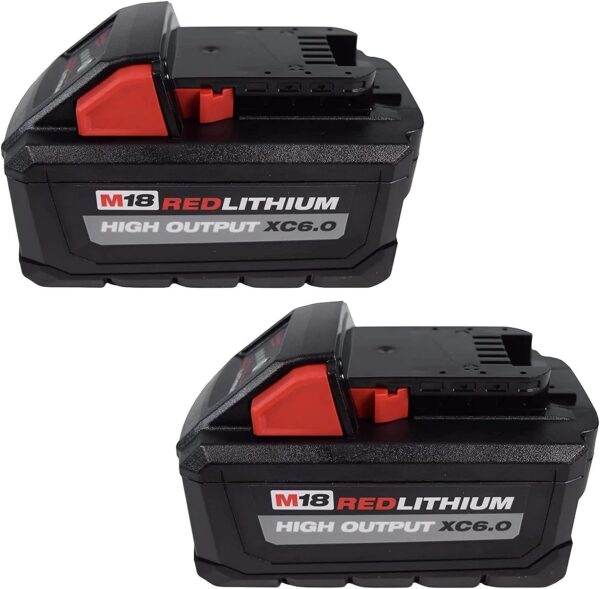 66db32cc7a7b48b9a23e0df053dab1f5 Milwaukee 48-11-1862 M18 REDLITHIUM HIGH OUTPUT XC 6 Ah Lithium-Ion Battery