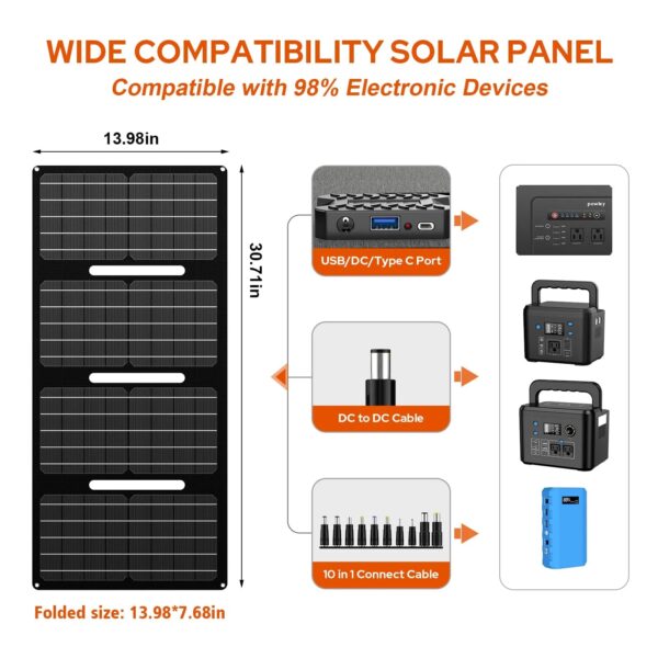 675014025d6a41ec93975444be14f71b Powkey 146Wh/200W Outdoor Solar Generator with Panel