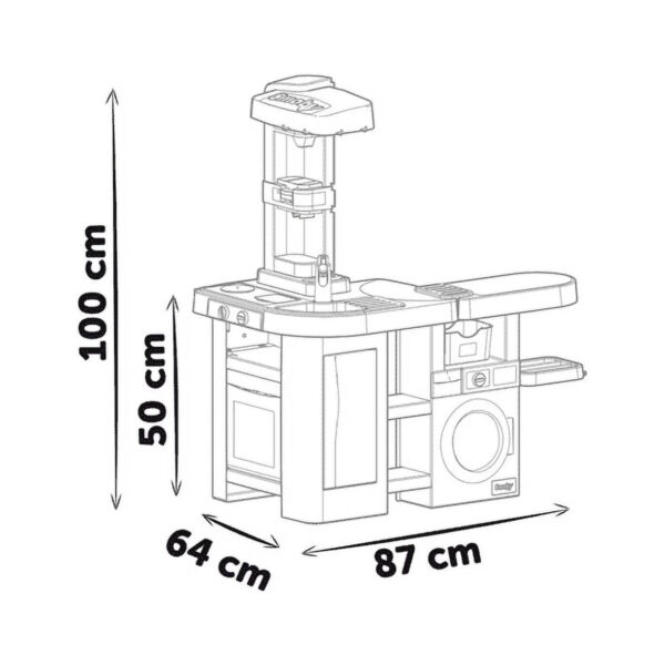 67709977e0274ce6b3139bf1de0ae212 Smoby T-fal Studio Kitchen Set with Washing Machine 311050
