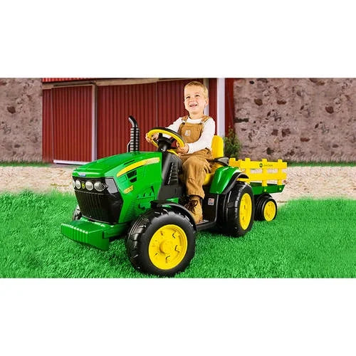 12V Peg Perego John Deere Ground Force Tractor Ride-on, for a Child Ages 3-7