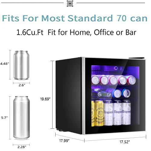 6776b5cfccae438283ced70110bb46fa Antarctic Star Mini Fridge Cooler 60 Can Beverage Refrigerator