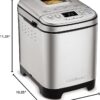 Cuisinart Bread Maker Machine, Compact and Automatic, Up to 2lb Loaves