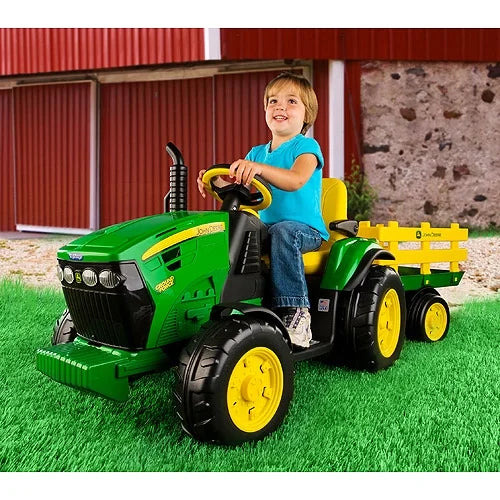 12V Peg Perego John Deere Ground Force Tractor Ride-on, for a Child Ages 3-7
