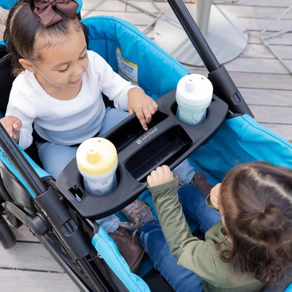Baby Trend Expedition 2 in 1 Push or Pull Stroller Wagon w/ Canopy, Blue
