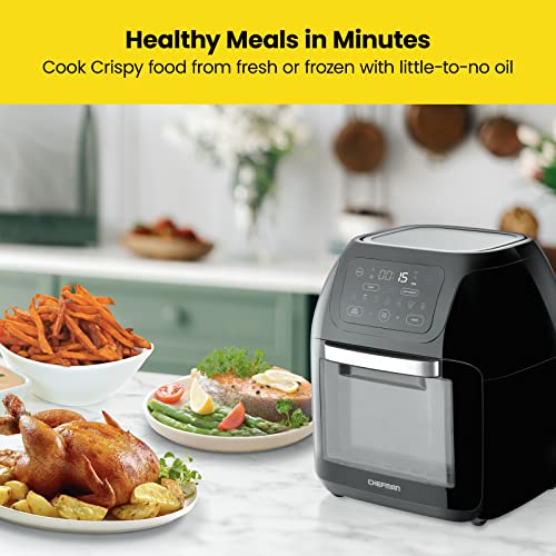 691a355c2f774b25949d70f198061049 CHEFMAN Multifunctional Digital Air Fryer+ Rotisserie, Dehydrator, Convection Oven