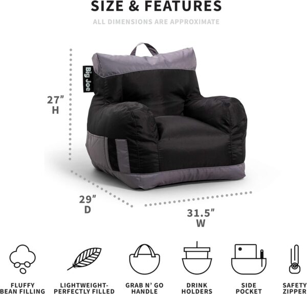 69777ed1ef9f4ab29dcdd0a98f0d7424 Large foam padded bean bag chair with removable cover