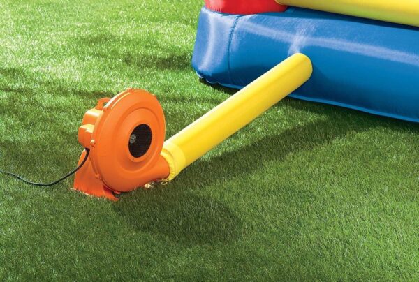 698bd5ffa89f4dae88f7e8324492264c Little Tikes Jump 'n Slide Inflatable Bouncer Includes Heavy Duty Blower With GFCI, Stakes, Repair Patches, And Storage Bag, for Kids Ages 3-8 Years