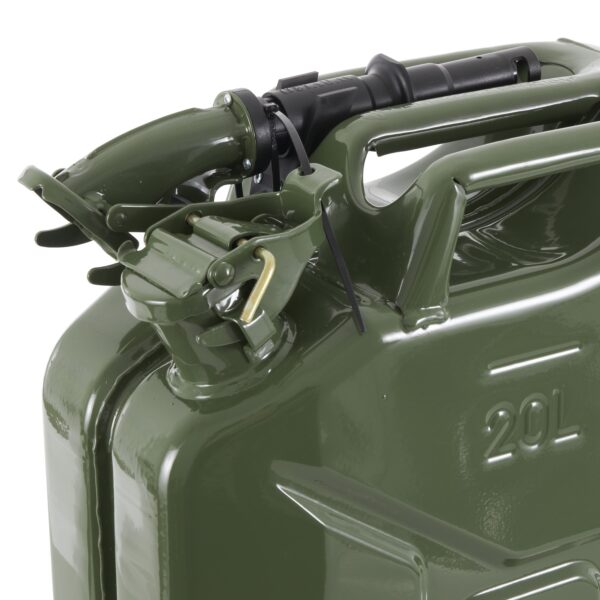 69c5147b522e48f1a641099940c6be13 Wavian 3008 5.3 Gallon 20 Liter Authentic CARB Jerry Can with Spout, Green