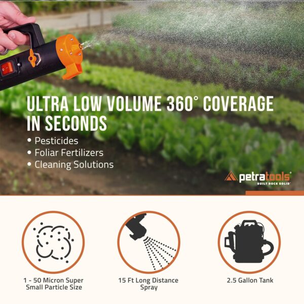 69eef0981a05417688b59d308ab17122 Cordless ULV Cold Fogger Backpack Sprayer, 2.6 Gallon – Battery-Powered Mosquito Fogger for Outdoor Use
