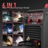 135Amp MIG Welder,110V Flux Core Welder Flux MIG/Lift TIG/Stick 3-in-1 Large LED Digital Display Welding Machine IGBT Inverter Welder FLUX-135PRO