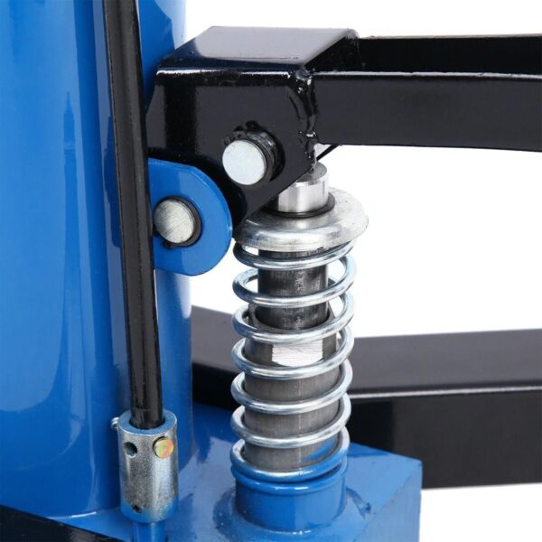 6ab7597ef003489b828d22f6d60c0759 1660 Pounds Hydraulic Car Transmission Jack Vertical Lift with 360° Swivel Wheel Pedal ,Blue,33"-70"(0.75Ton)
