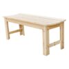 Shine Company 4 Ft. Backless Wooden Garden Bench, Natural