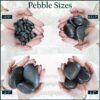 Rainforest, Outdoor Decorative Stones, Caribbean Beach Pebbles, White, 1-2", 900lbs.