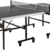 JOOLA Inside Professional MDF Indoor Ping Pong Table with Quick Clamp Table Tennis Net and Post Set - 10 Minute Easy Assembly - Tournament Quality - Foldable with Single Player Playback Mode