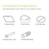 Comfee 30 inch Under Cabinet Ducted/Ductless Convertible Slim Vent Durable Stainless Steel Kitchen Reusable Filter