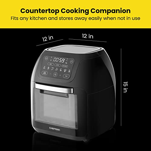 6c35d2508d8e4f7aa6d95b2089659d5f CHEFMAN Multifunctional Digital Air Fryer+ Rotisserie, Dehydrator, Convection Oven