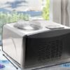 Automatic Ice Cream Maker, 1.6 Quart, Stainless Steel, Built-in Compressor, LCD Display, Timer, Black/Pink