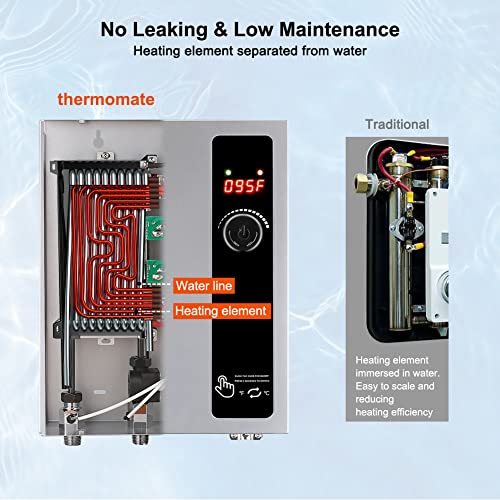 6d966e8e1ce54182999a463760e503cd thermomate Electric Tankless Water Heater, 11kW at 240 Volt, On Demand Instant Hot Water Heater