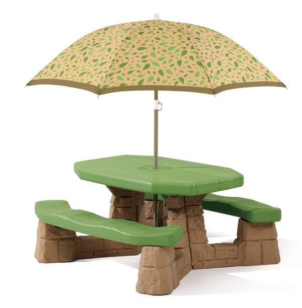 6da02460616e451198b5bacd932525e6 Step2 Naturally Playful Picnic Table with Umbrella