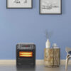 Portable Space Heater, 750W/1500W Small Infrared Heater w/ Remote, LED Display, 3 WorModes, Safe Electric Heater for Home Office Bedroom with Overheat Protection, 11.58′′ x 9.72′′ x 12′′, Q6153