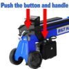 BILT HARD Log Splitter 6.5 Ton, Wood Splitter Electric Powered 15Amp with Hydraulic Ram
