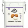 Augason Farms Dried Whole Egg Powder Emergency Food Supply 11 Pound 4-Gallon Pail 383 Servings