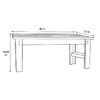 Shine Company 4 Ft. Backless Wooden Garden Bench, Natural