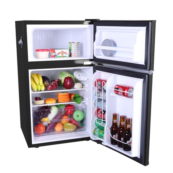 6fa2b27075834851bc28f263a17a23e9 3.2 Cu ft Two Door Compact Refrigerator with Freezer
