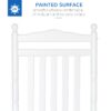 Outsunny Traditional Wooden High-Back Rocking Chair for Porch, Indoor/Outdoor, White