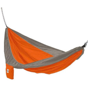 Parachute Silk Hammock in Orange and Gray