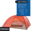 Big Agnes Unisex's Copper Spur Tent, Orange, 3 Person