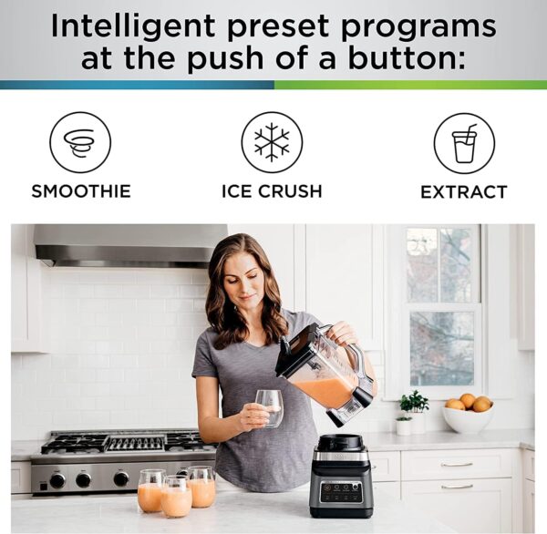 7078f75c9e8440d89981e146adcaccc7 BN801 Professional Plus Kitchen System, 1400 WP, 5 Functions for Smoothies, Chopping, Dough & More with Auto IQ, 72-oz.* Blender Pitcher, 64-oz. Processor Bowl, (2) 24-oz. To-Go Cups, Grey